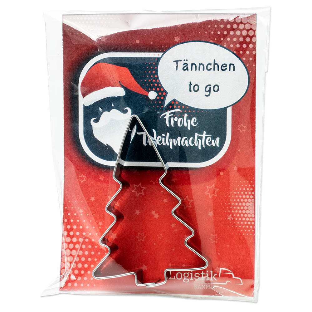 Backförmchen in der Werbetüte - Winter - Weihnachtsbaum