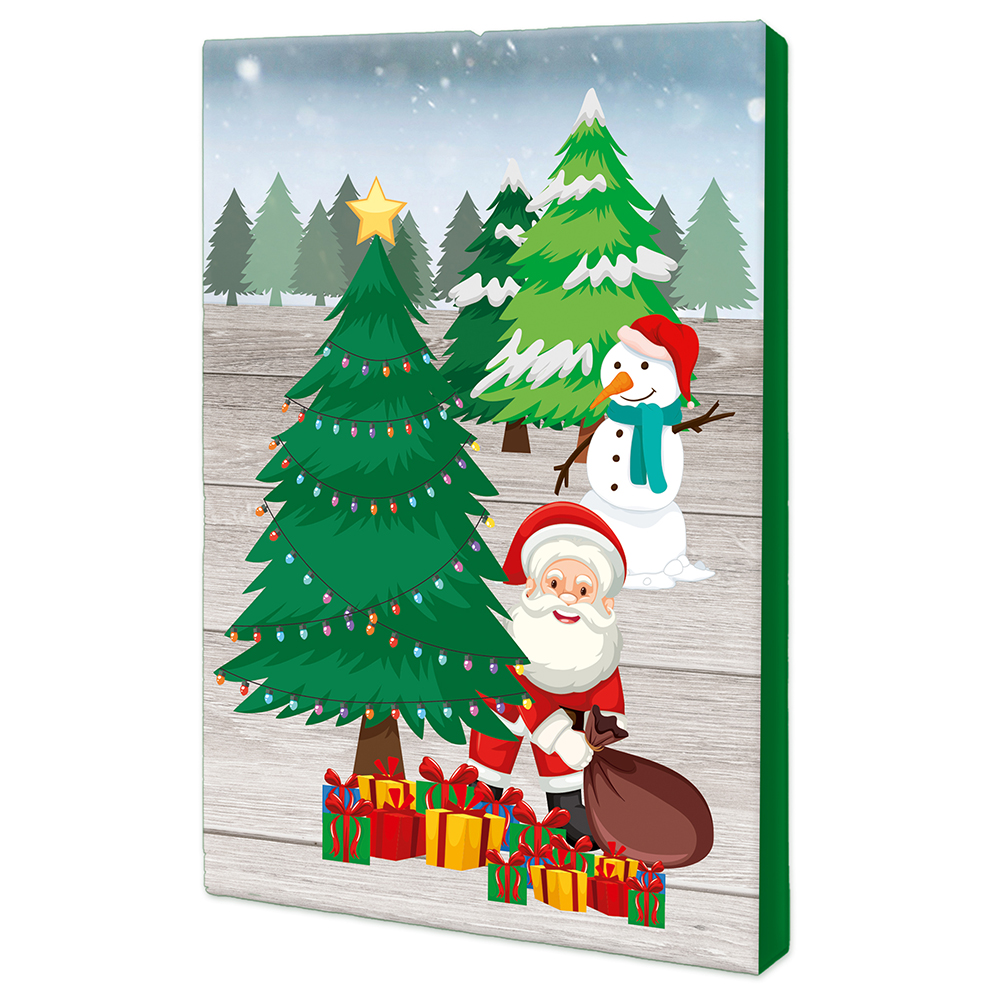 Backförmchen mit Rezeptblock Tannenbaum - Engel - in weihnachtlicher Mappe (neutral)