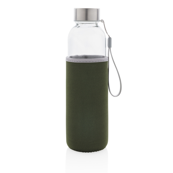 Glasflasche mit Neopren-Sleeve