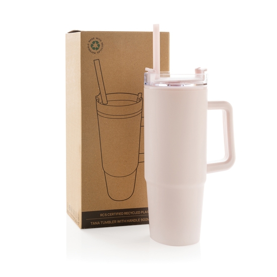 Tana Becher aus RCS recyceltem Kunststoff mit Griff 750ml
