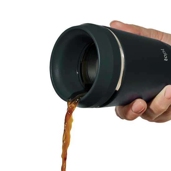 Topl-Trinkbecher aus rec. Stahl mit 360-Grad-Deckel 236ml