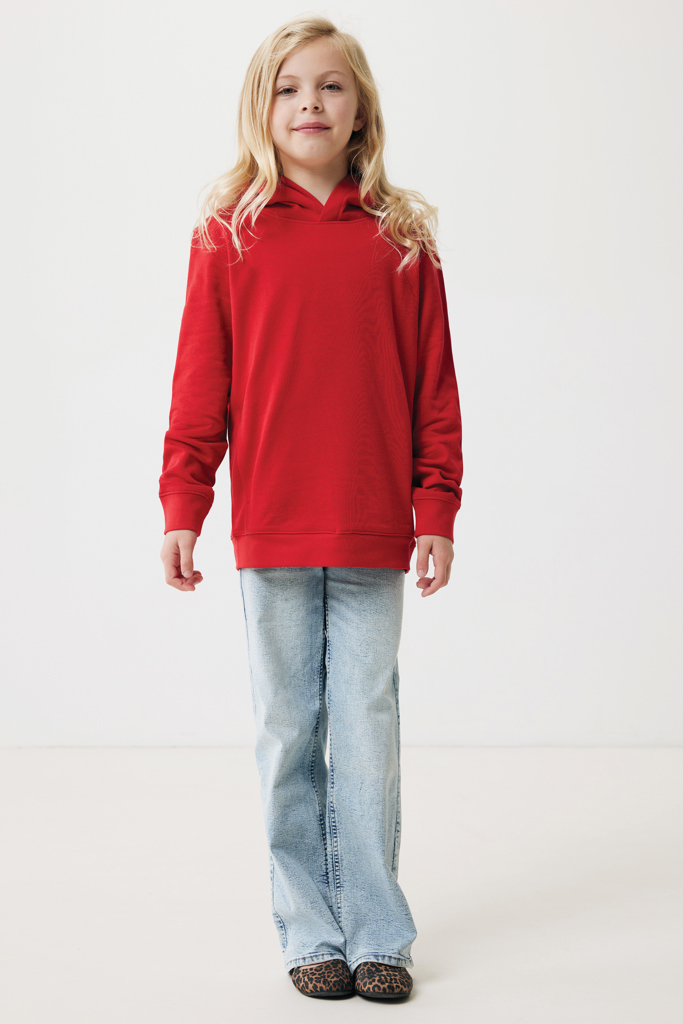 Iqoniq Yengo KidsHoodie mit Seitentaschen aus rec. Baumwolle