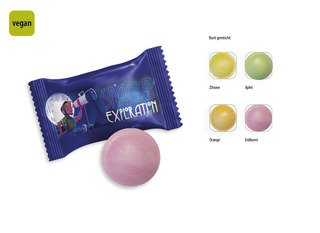 Brause Flummi Werbetüte, Inhalt: Brause Flummi ca. 1,25 g