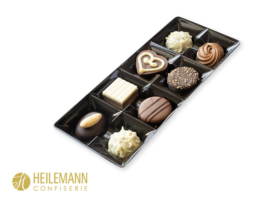Heilemann Pralinés Auslese im Schuber, Inhalt: Heilmann Pralinés Auslese ohne Alkohol ca. 95 g