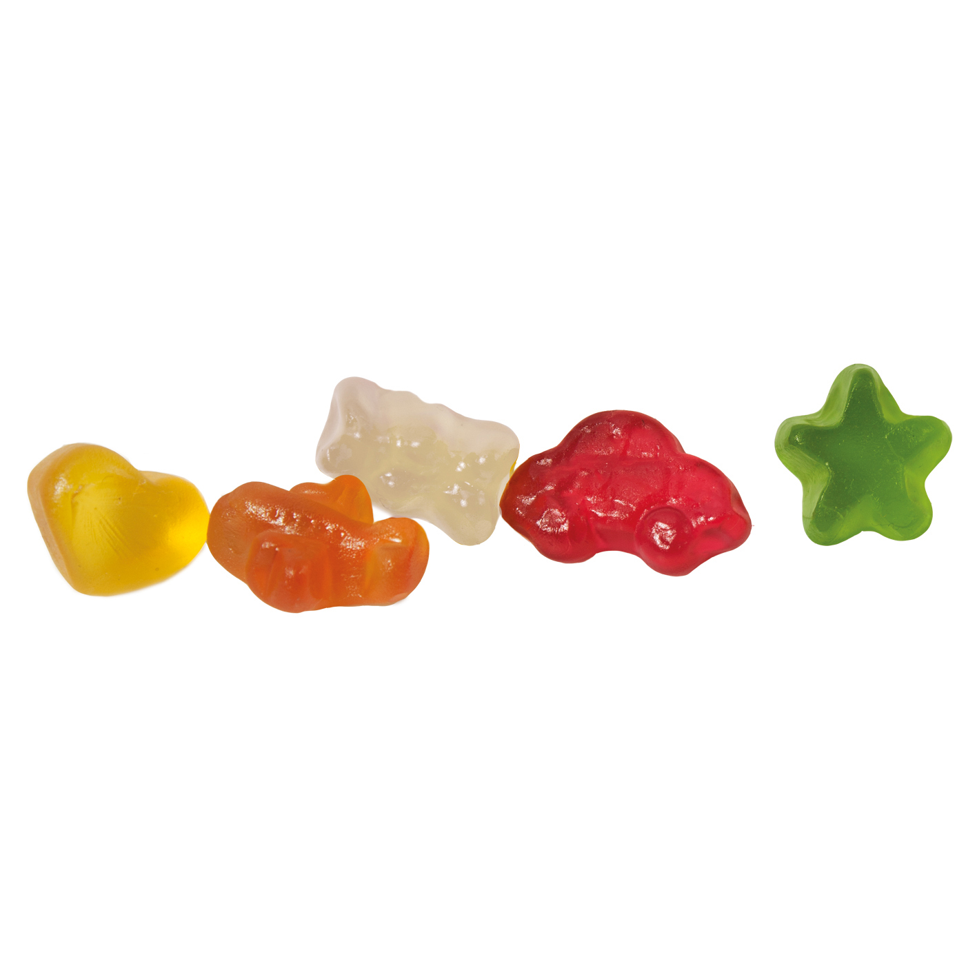 HARIBO Kettenbeutel 4er, Inhalt: HARIBO Häuser