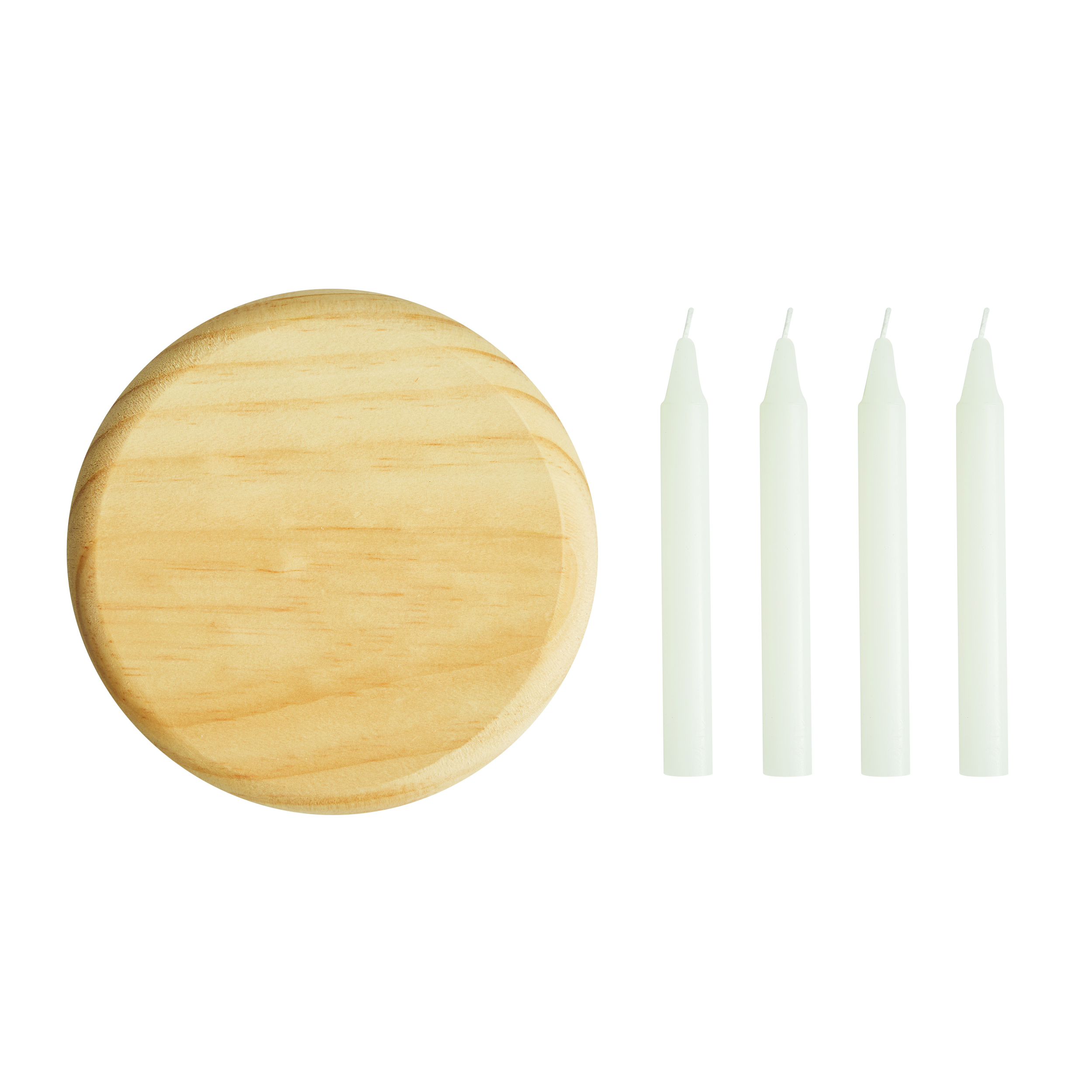 Kleiner Holz-Adventskranz 4-CHRISTMAS