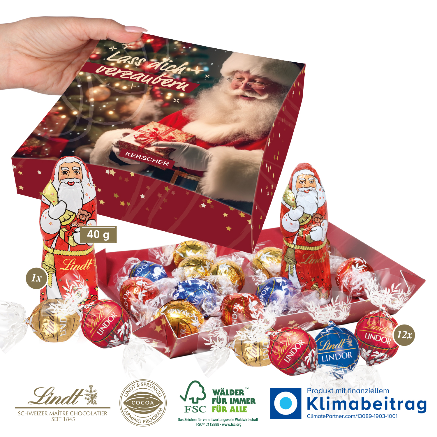 Feine Editionsmischung mit Lindt Schokolade