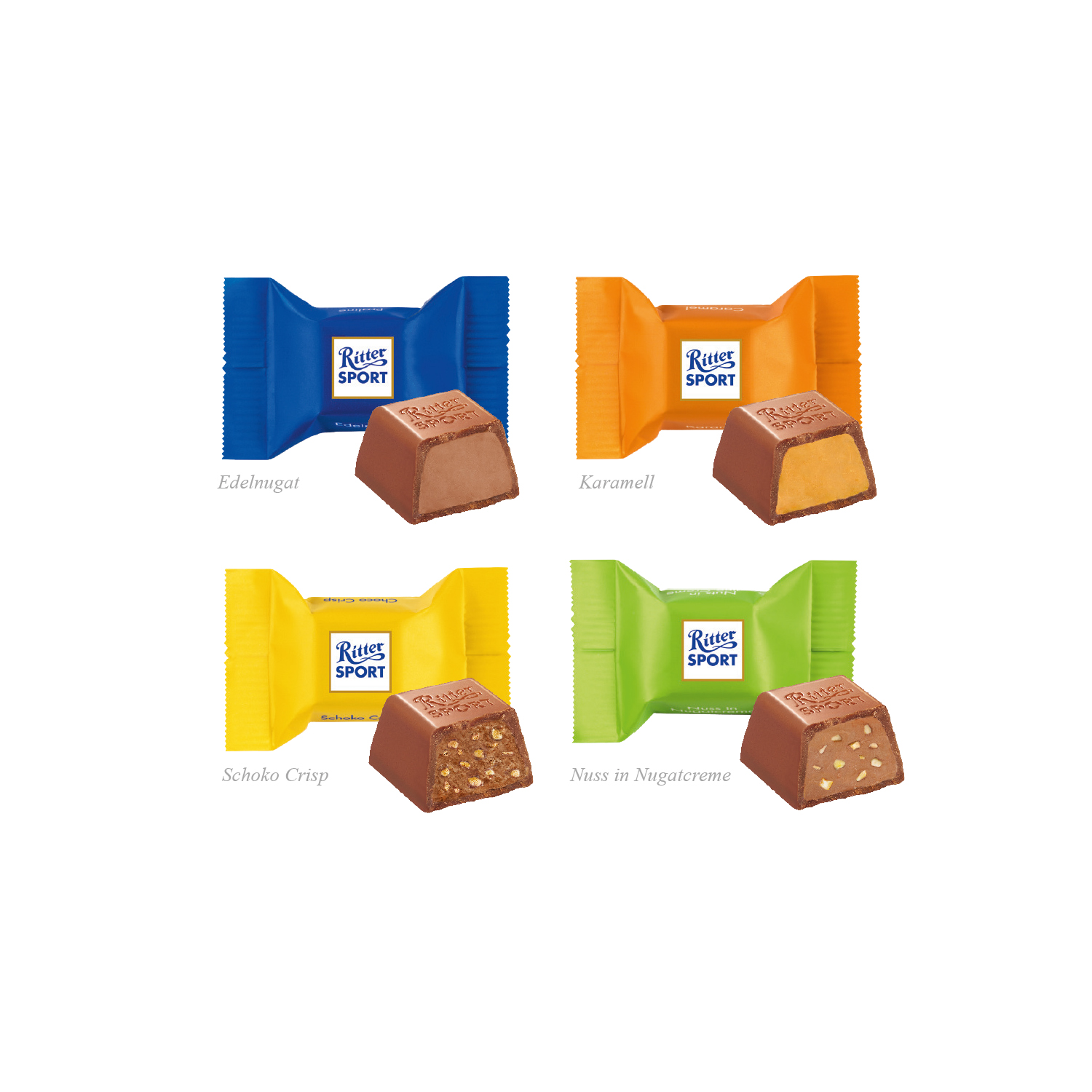 3D Präsent "Container" mit Ritter SPORT Schokowürfel