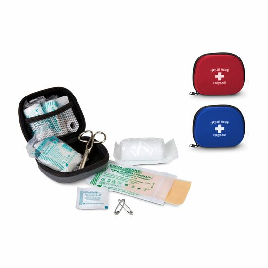 First Aid Kit blau - Erste Hilfe Set, 12-teilig, deutsche Markenware