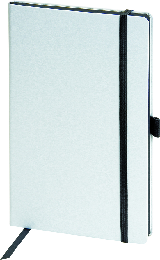 Notizbuch "Kompagnon White" ca. A5, blanko, weiß