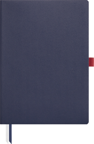 Notizbuch Office Flex A5, blau/rot, flexibler Einband