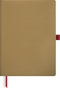 Notizbuch Office Flex A5, gold/rot, flexibler Einband