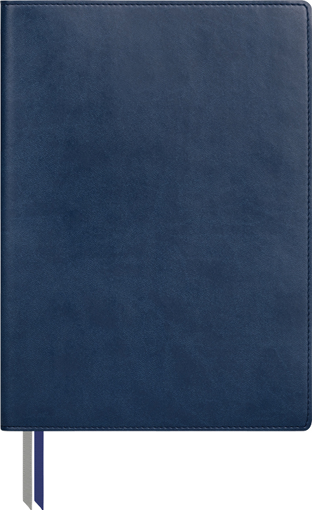 Notizbuch Office Recycling Flex A5+, blau/grau, flexibler Einband