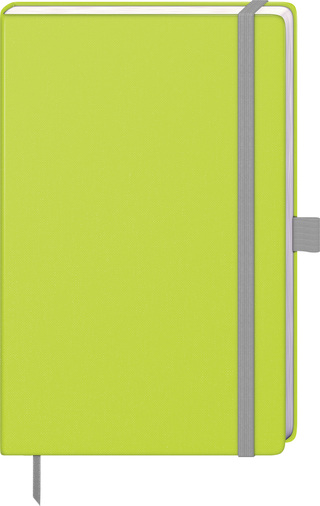 Notizbuch "Kompagnon Nature" ca. A5, gelbgrün, Naturpapiereinband