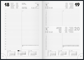 Buchkalender Modell 895, blau