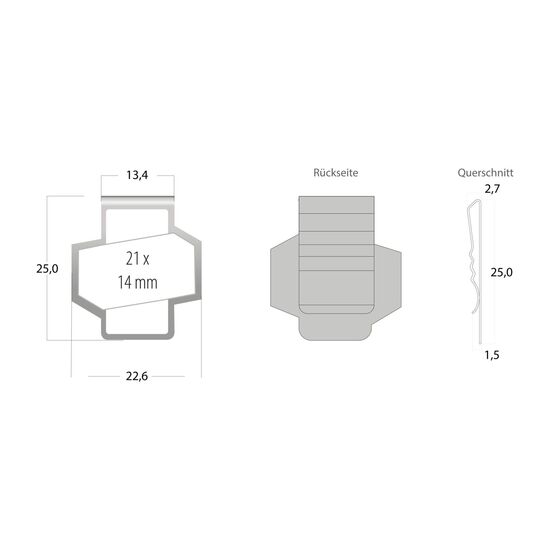 ROMINOX® Shape Clip - Variante F