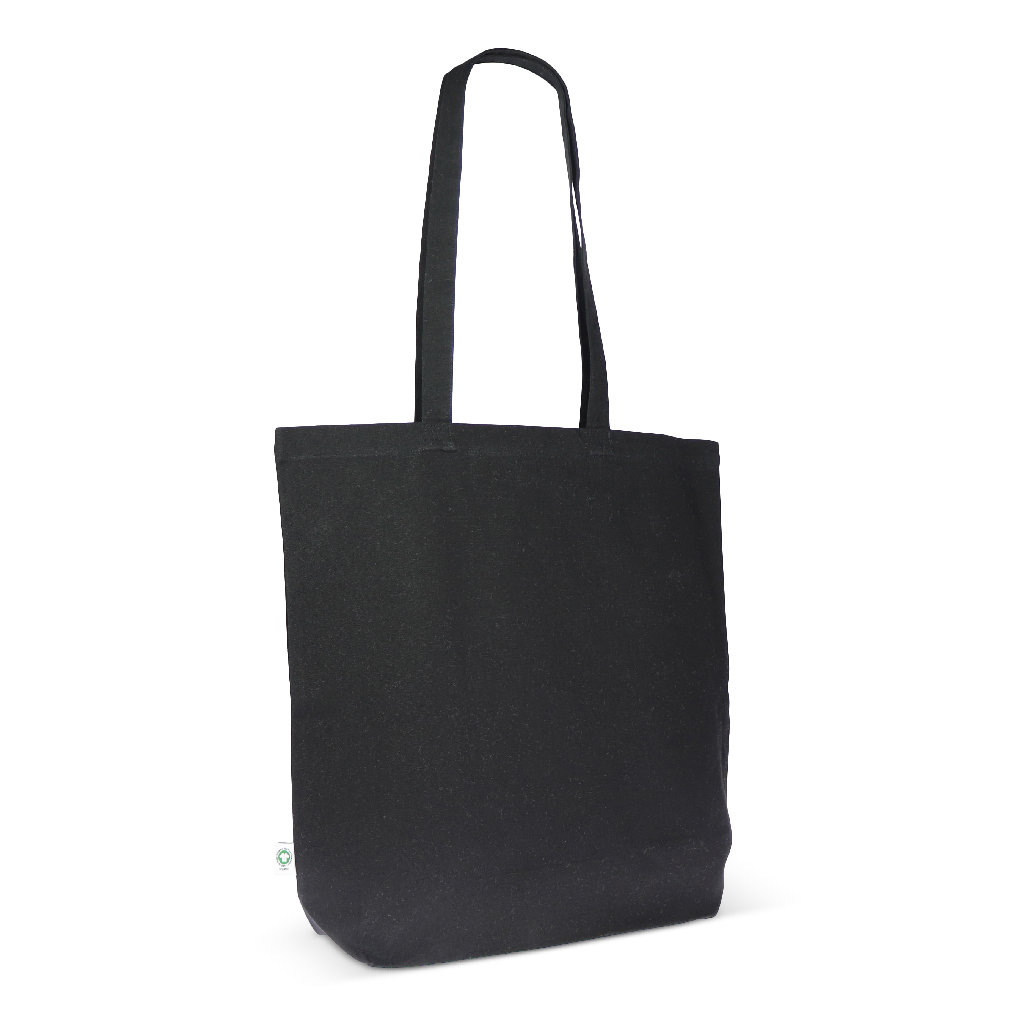 Einkaufstasche Bio-Baumwolle farbig lang 270g/m² 42x12x43 cm