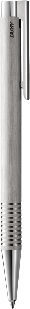 Kugelschreiber LAMY logo Edelstahl brushed M-schwarz