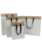 Deluxe Papiertasche Duplex DPK086 30 x 10 x 40 cm  weiss Aussen - braun Innen