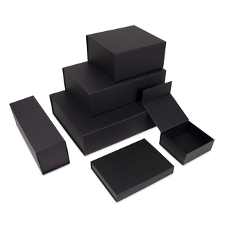 Luxus Magnetfaltkartonagen VPD035 35 x 25 x 10 cm schwarz