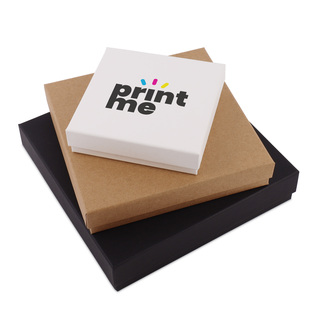 Stülpdeckel Kartonage  VPL003 12,5 x 12,5+4,5 cm  schwarz