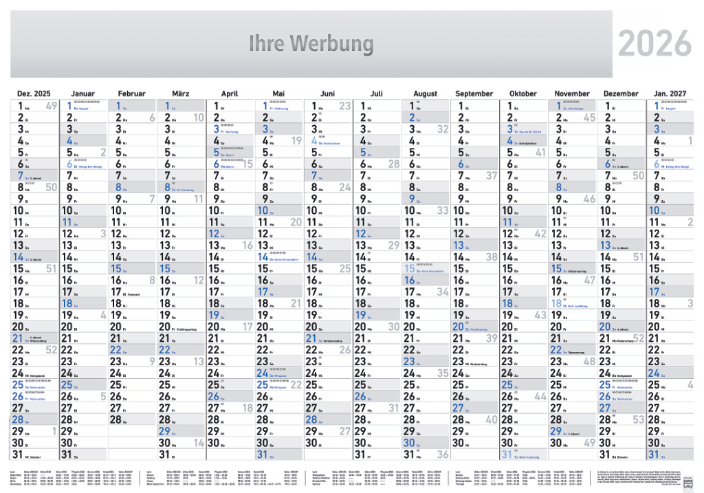 Plakatkalender Skriptum