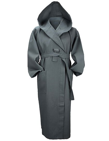 AR028 Robezz® Waffle Bathrobe With Hood
