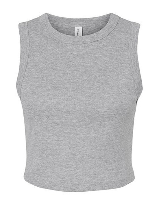 BL1013 Bella Women´s Micro Rib Muscle Crop Tank