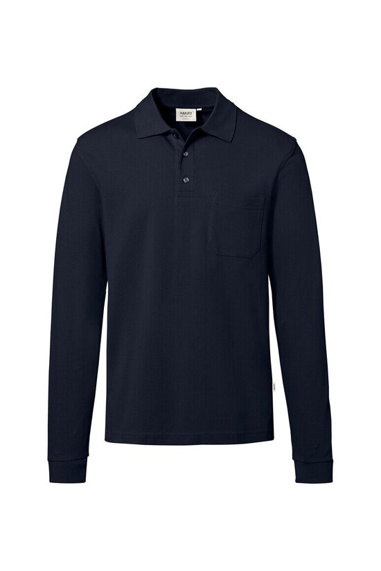 HAKRO Longsleeve-Pocket-Poloshirt Top NO. 809