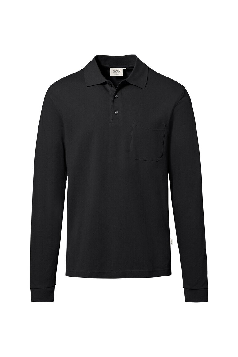 HAKRO Longsleeve-Pocket-Poloshirt Top NO. 809