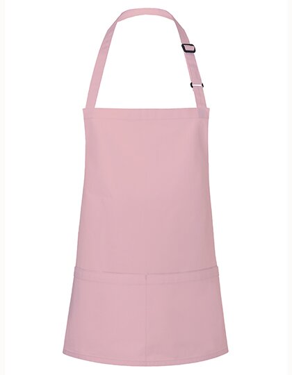 Kurze Latzschürze Basic mit Schnalle und Tasche