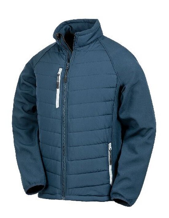 Black Compass Padded Soft Shell Jacket