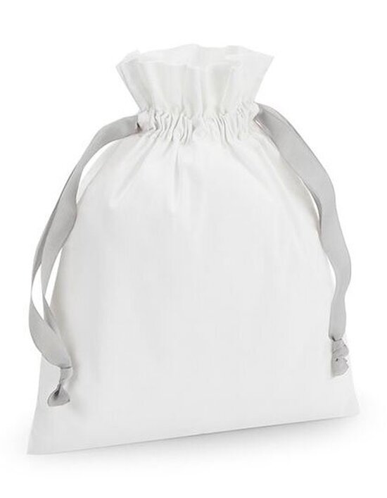WM121 Cotton Gift Bag with Ribbon Drawstring