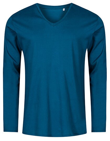 Men´s V-Neck T-Shirt Longsleeve