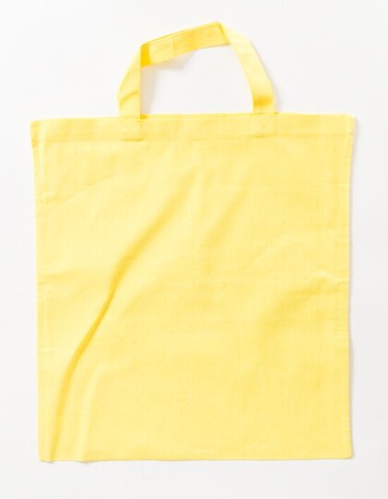 Baumwolltasche, kurze Henkel