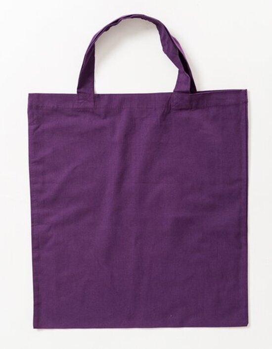 Baumwolltasche, kurze Henkel