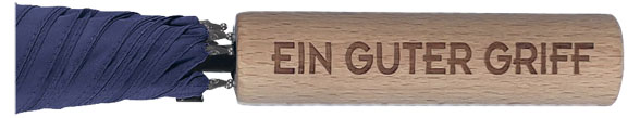 Long AC rPET mit Holzgriff aus Deutschalnd