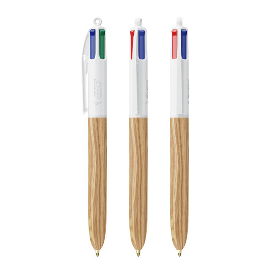 BIC® 4 Farben Wood Style