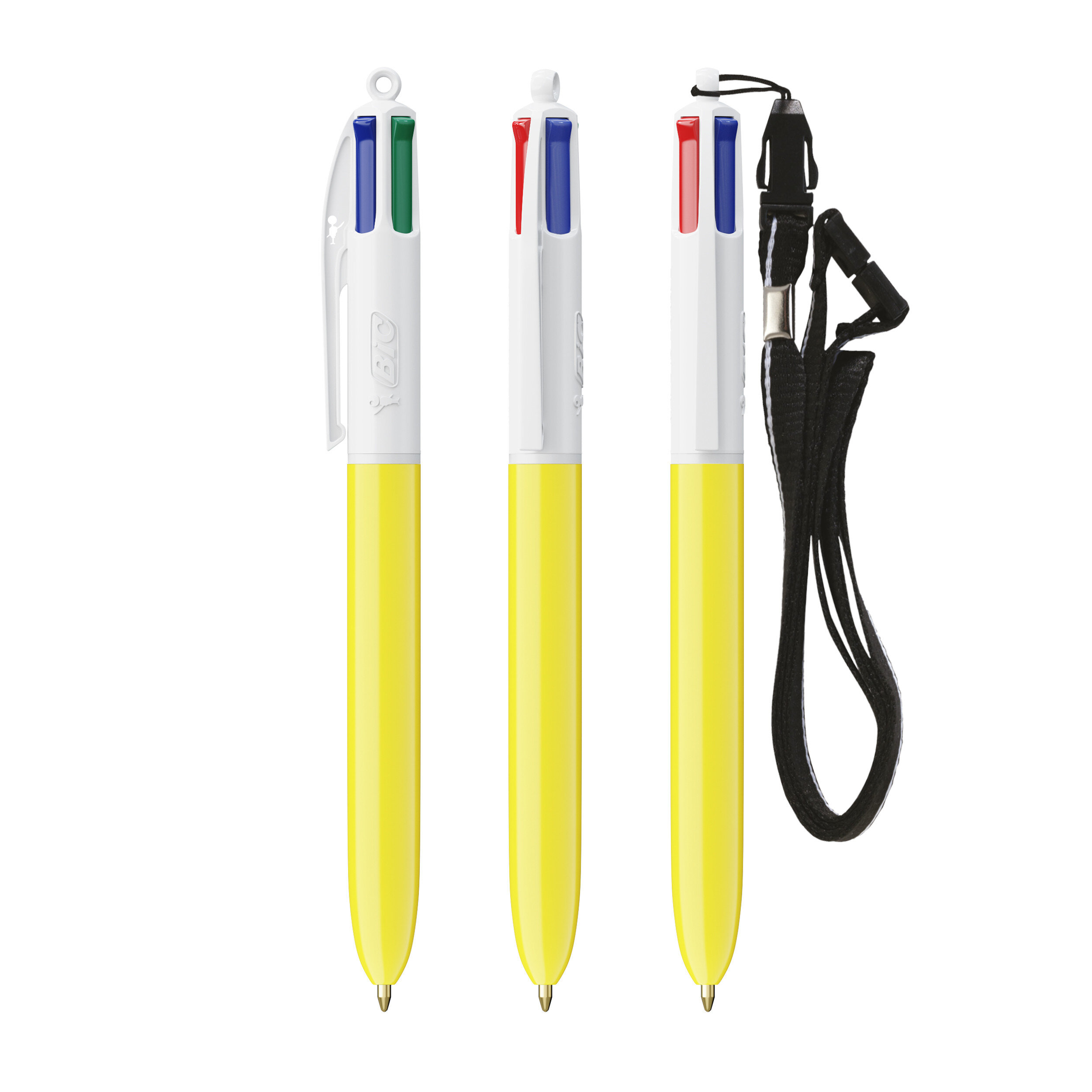 BIC® 4 Colours Kugelschreiber + Umhängeband